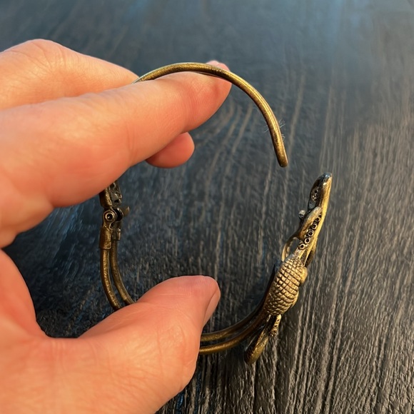 Brass Plated Octopus Style Metal Bracelet - Picture 6 of 6